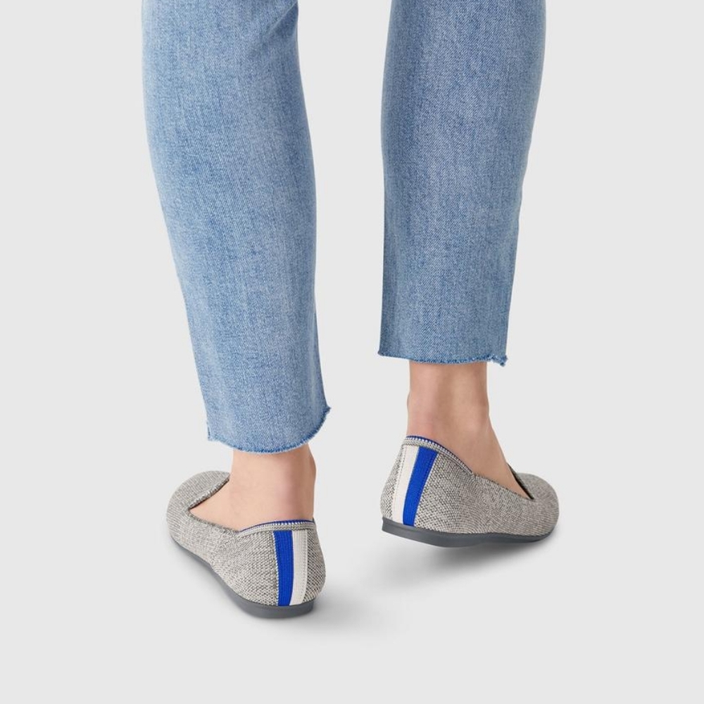 ROTHY'S TAUPE HEATHER LOAFERS FLATS SHOES